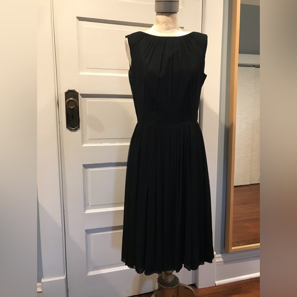 Beautiful Vintage Dress by Lorca of Dallas in Black Crepe.  Great dancing dress!